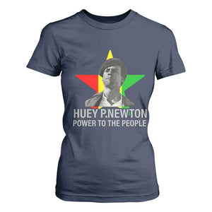 Huey P.Newton Power To The People T Shirt For Women Black Panther Party Black History