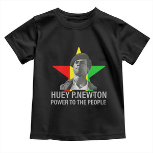 Huey P.Newton Power To The People Toddler T Shirt Black Panther Party Black History