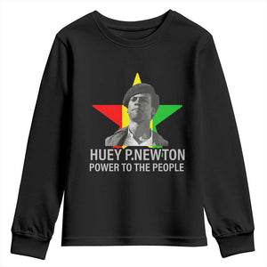 Huey P.Newton Power To The People Youth Sweatshirt Black Panther Party Black History