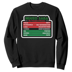 Nguzo Saba The 7 Principles Of Kwanzaa African American Sweatshirt