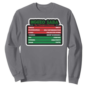 Nguzo Saba The 7 Principles Of Kwanzaa African American Sweatshirt