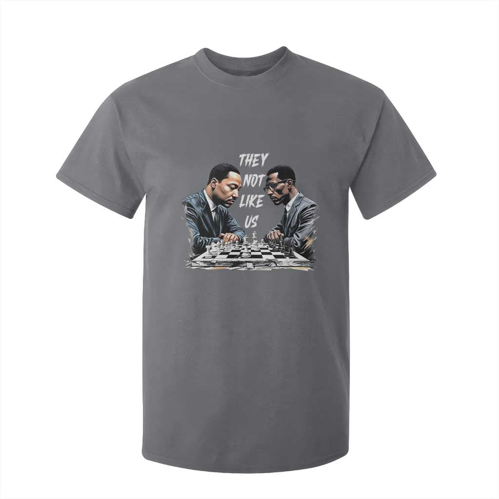 Martin Luther King Malcolm X T Shirt For Kid They Not Like Us Black Leaders