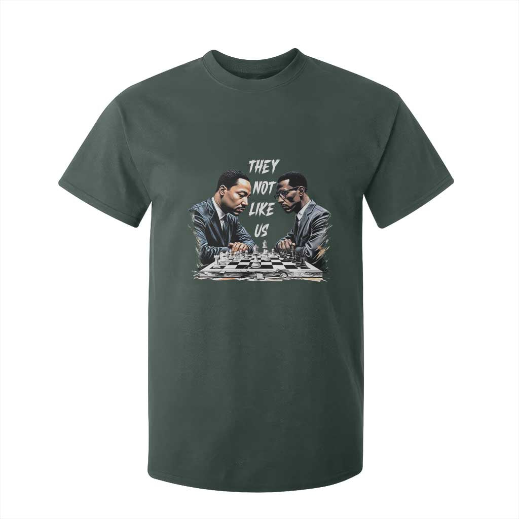 Martin Luther King Malcolm X T Shirt For Kid They Not Like Us Black Leaders