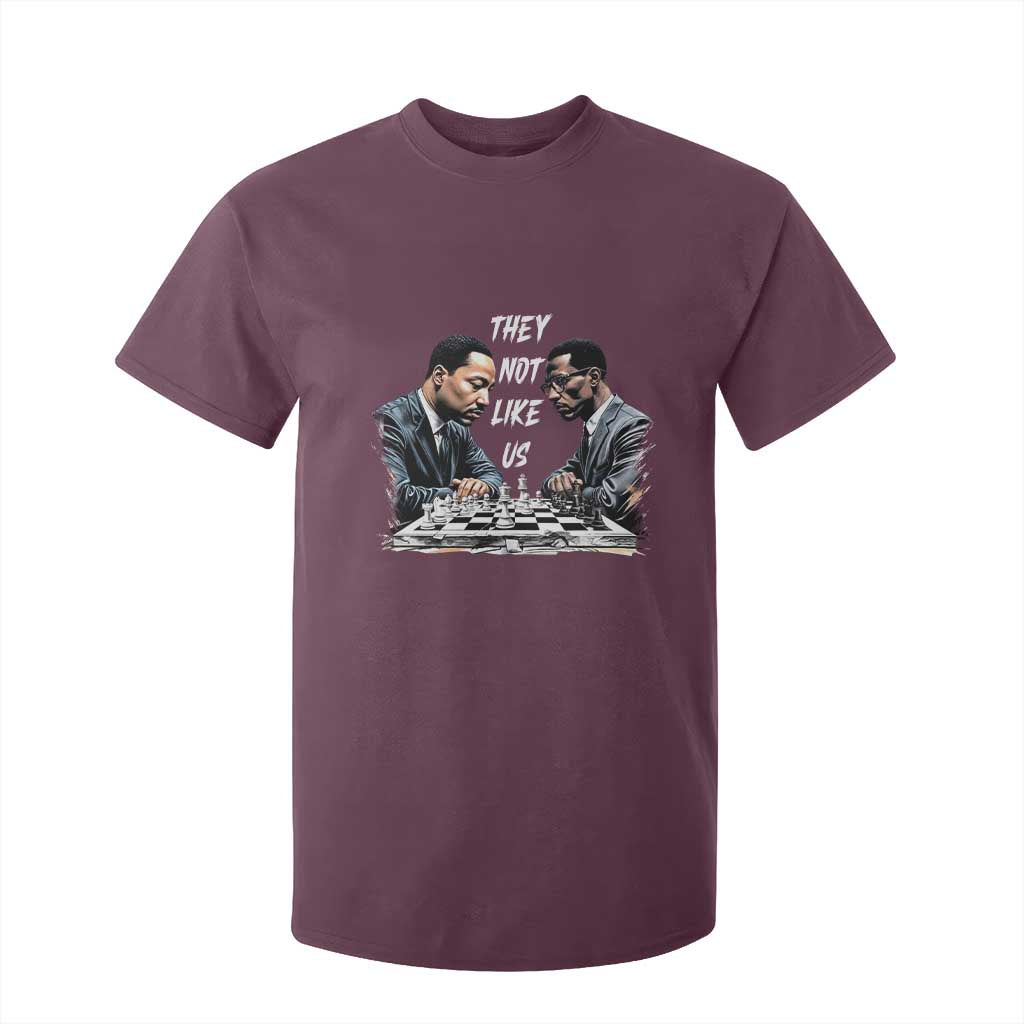 Martin Luther King Malcolm X T Shirt For Kid They Not Like Us Black Leaders
