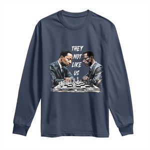 Martin Luther King Malcolm X Long Sleeve Shirt They Not Like Us Black Leaders