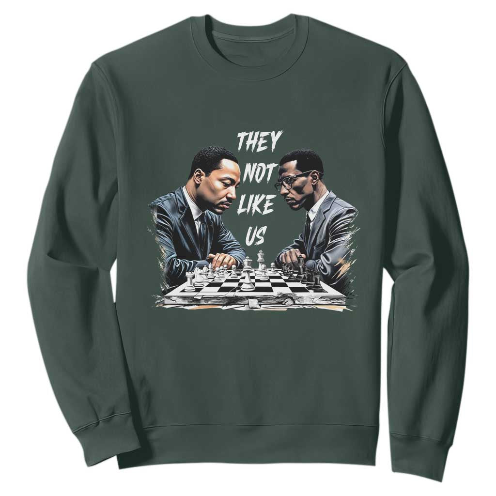 Martin Luther King Malcolm X Sweatshirt They Not Like Us Black Leaders