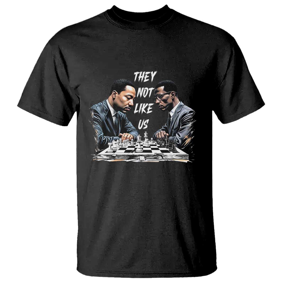 Martin Luther King Malcolm X T Shirt They Not Like Us Black Leaders