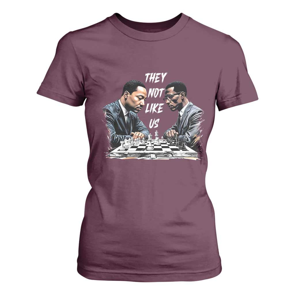 Martin Luther King Malcolm X T Shirt For Women They Not Like Us Black Leaders