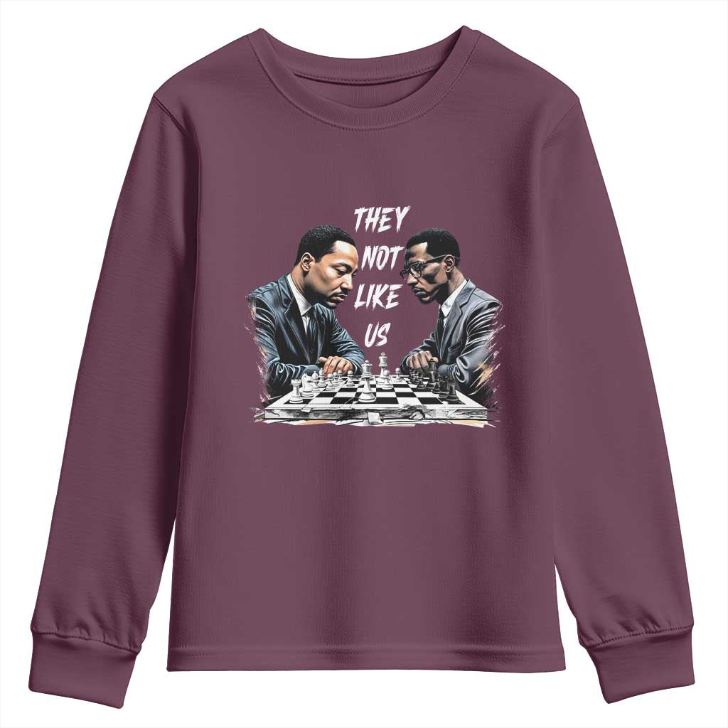 Martin Luther King Malcolm X Youth Sweatshirt They Not Like Us Black Leaders
