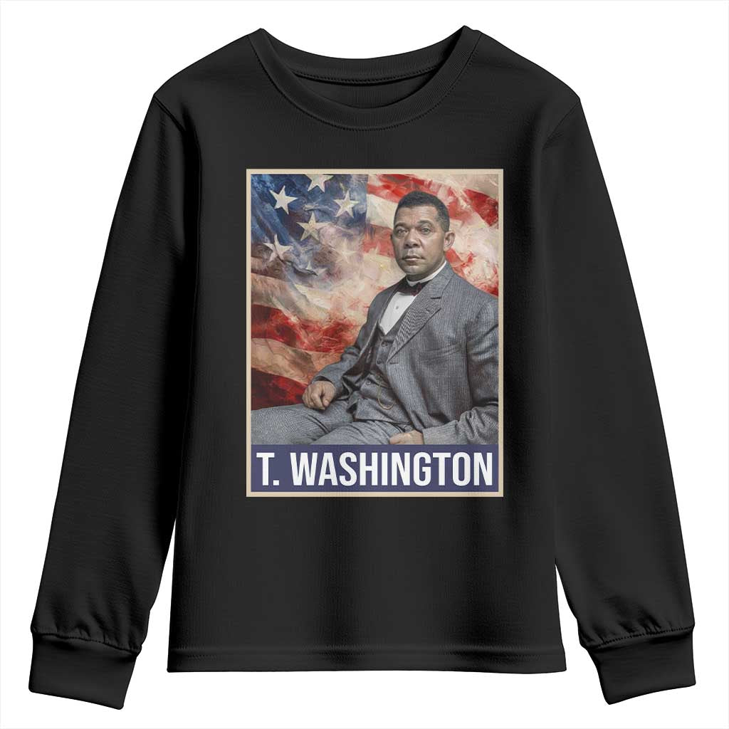 Booker Taliaferro Washington Youth Sweatshirt African American Educator Black History Month