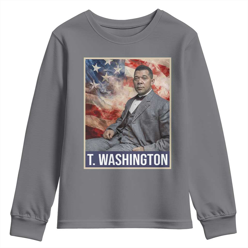 Booker Taliaferro Washington Youth Sweatshirt African American Educator Black History Month