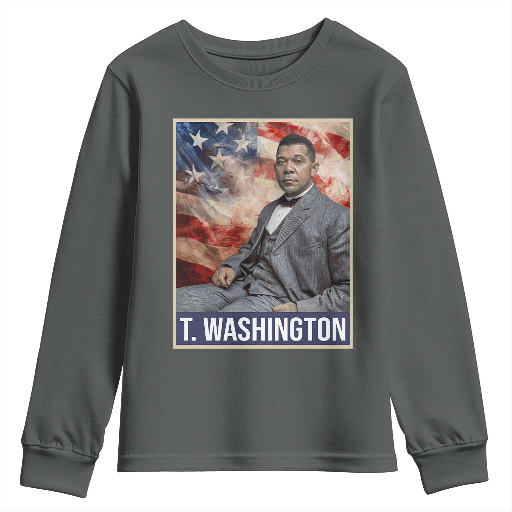 Booker Taliaferro Washington Youth Sweatshirt African American Educator Black History Month