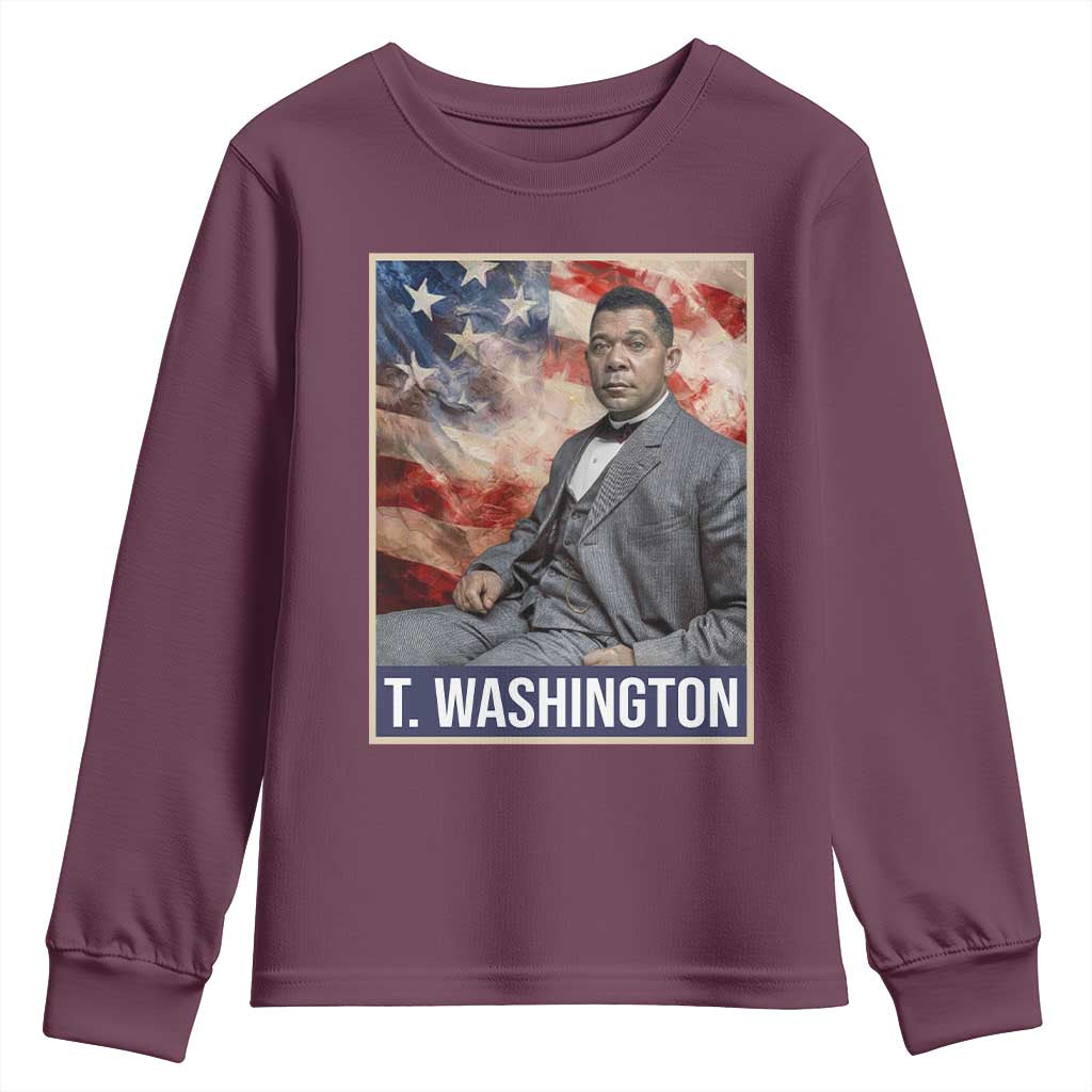 Booker Taliaferro Washington Youth Sweatshirt African American Educator Black History Month