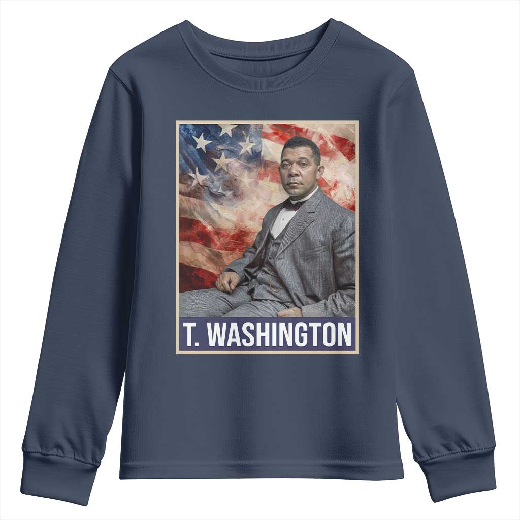 Booker Taliaferro Washington Youth Sweatshirt African American Educator Black History Month