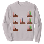 Kwanzaa Kinara Seven Candles African American Holiday Sweatshirt - African Pride