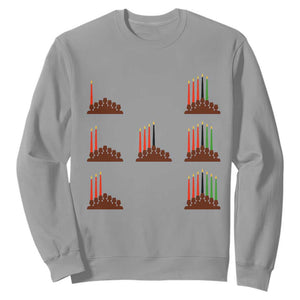 Kwanzaa Kinara Seven Candles African American Holiday Sweatshirt - African Pride