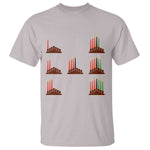 Kwanzaa Kinara Seven Candles African American Holiday T Shirt - African Pride