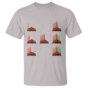 Kwanzaa Kinara Seven Candles African American Holiday T Shirt - African Pride