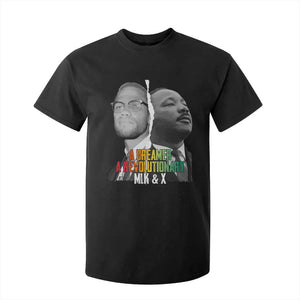 Martin Luther King Malcolm X T Shirt For Kid A Dreamer A Revolutionary Black Leaders