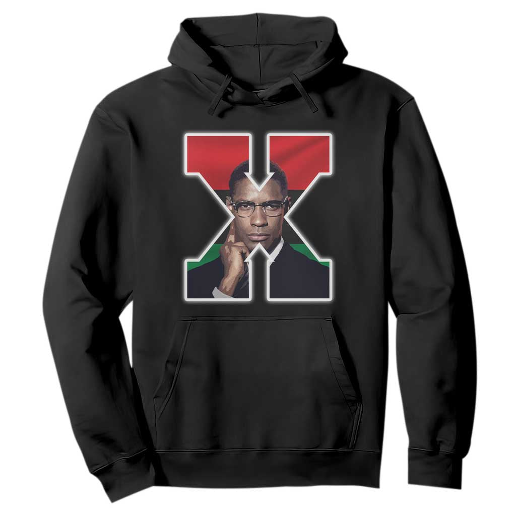 Malcolm X Black Liberation Flag Black History Month Hoodie