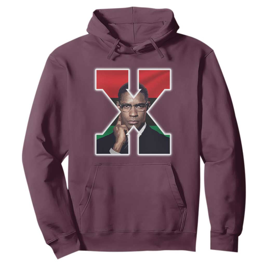 Malcolm X Black Liberation Flag Black History Month Hoodie