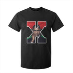 Malcolm X Black Liberation Flag Black History Month T Shirt For Kid