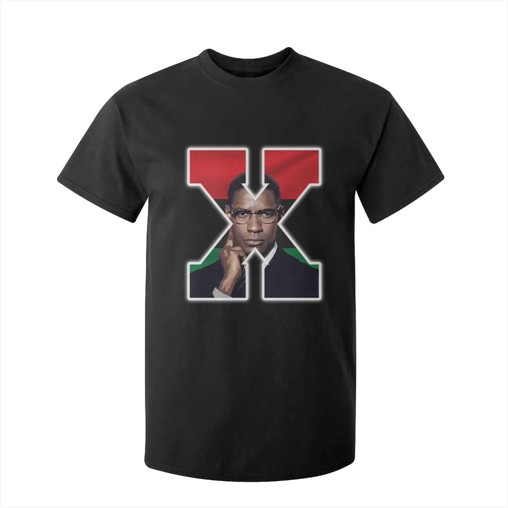Malcolm X Black Liberation Flag Black History Month T Shirt For Kid