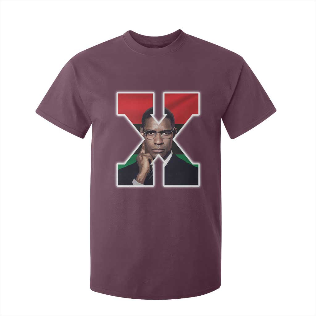 Malcolm X Black Liberation Flag Black History Month T Shirt For Kid