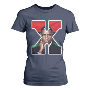 Malcolm X Black Liberation Flag Black History Month T Shirt For Women