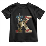Malcolm X Toddler T Shirt Black History Leaders Vintage American Flag