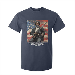 Frederick Douglass T Shirt For Kid A Man's Rights Rest In Three Boxes Vintage American Flag