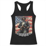 Frederick Douglass Racerback Tank Top A Man's Rights Rest In Three Boxes Vintage American Flag