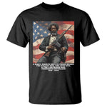 Frederick Douglass T Shirt A Man's Rights Rest In Three Boxes Vintage American Flag
