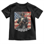 Frederick Douglass Toddler T Shirt A Man's Rights Rest In Three Boxes Vintage American Flag