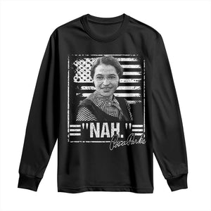 Rosa Parks Nah Quote Long Sleeve Shirt Black Movement Protest American Flag