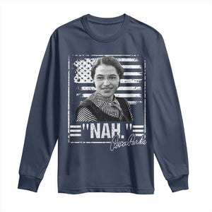 Rosa Parks Nah Quote Long Sleeve Shirt Black Movement Protest American Flag