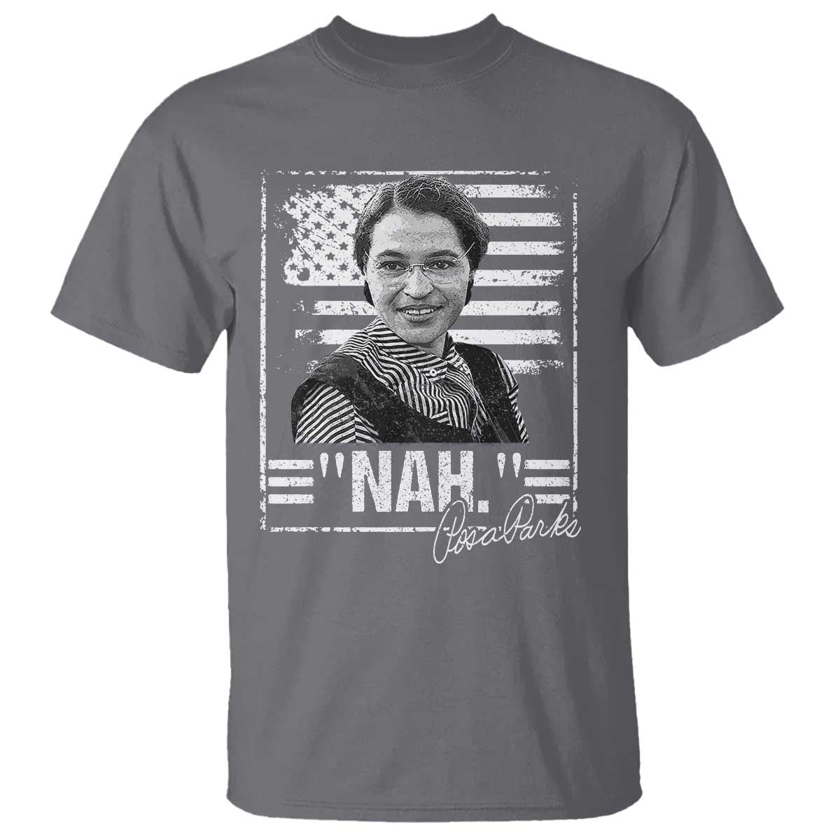 Rosa Parks Nah Quote T Shirt Black Movement Protest American Flag