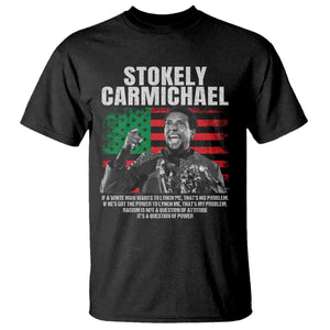 Stokely Carmichael Quote T Shirt Racism Is Not A Question Of Attitude It's A Question Of Power