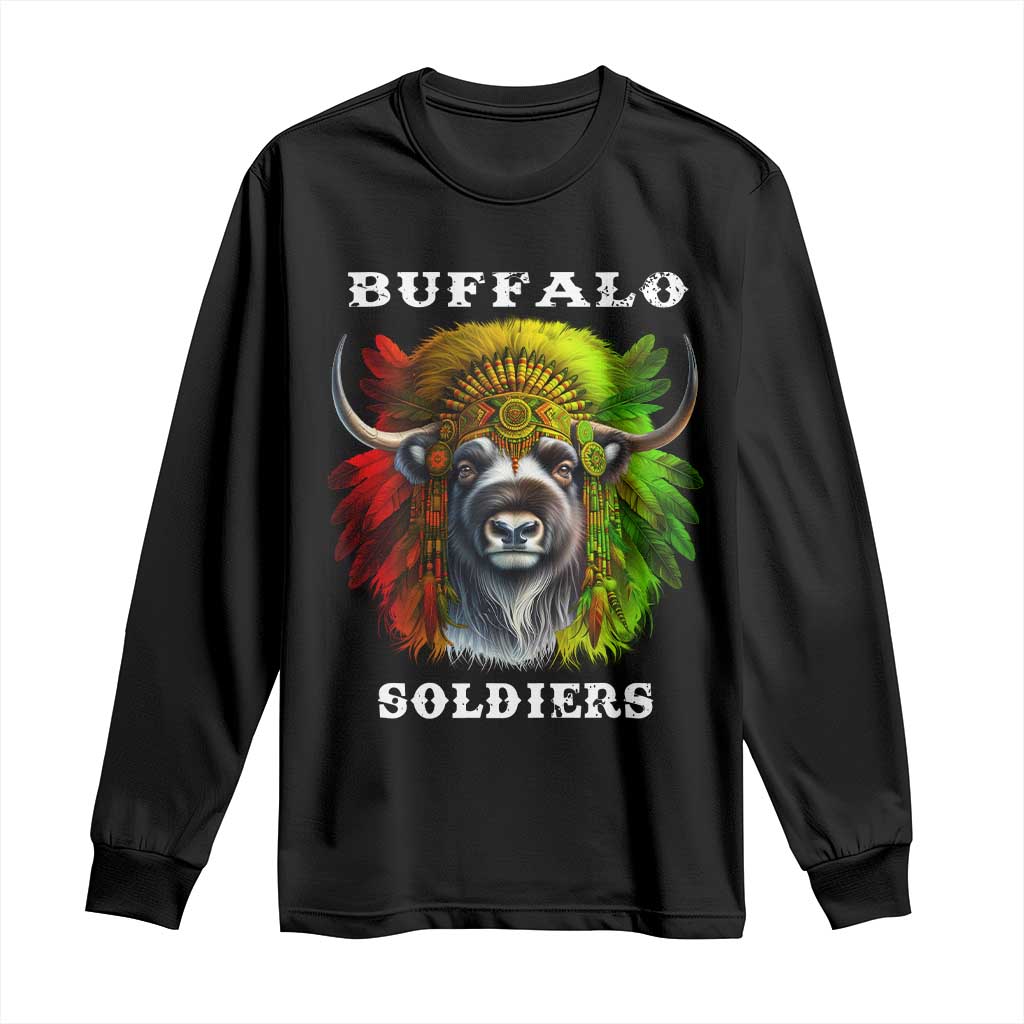 Buffalo Soldiers Long Sleeve Shirt African American Heros Black History
