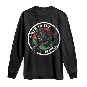 Power To The People Black Panther Party Long Sleeve Shirt Proud Black History Month