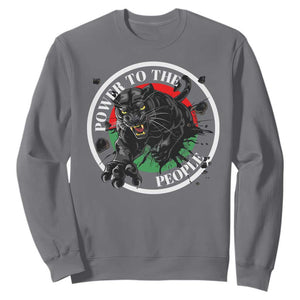 Power To The People Black Panther Party Sweatshirt Proud Black History Month