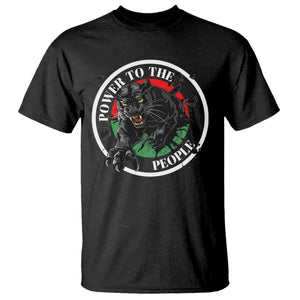 Power To The People Black Panther Party T Shirt Proud Black History Month