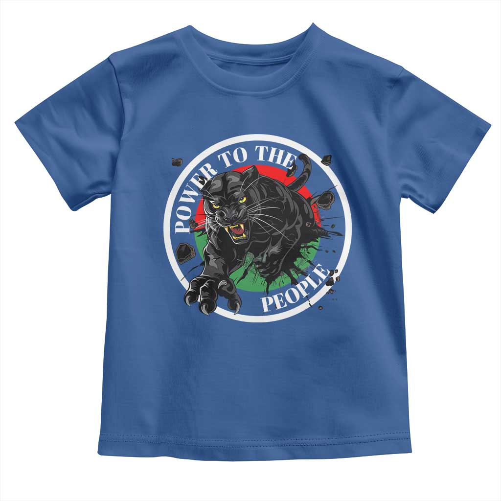 Power To The People Black Panther Party Toddler T Shirt Proud Black History Month