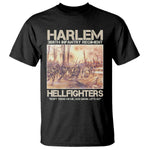 Harlem Hellfighters T Shirt 369th Infantry Regiment Don't Tread On Me God Damn Let's Go Black History Month