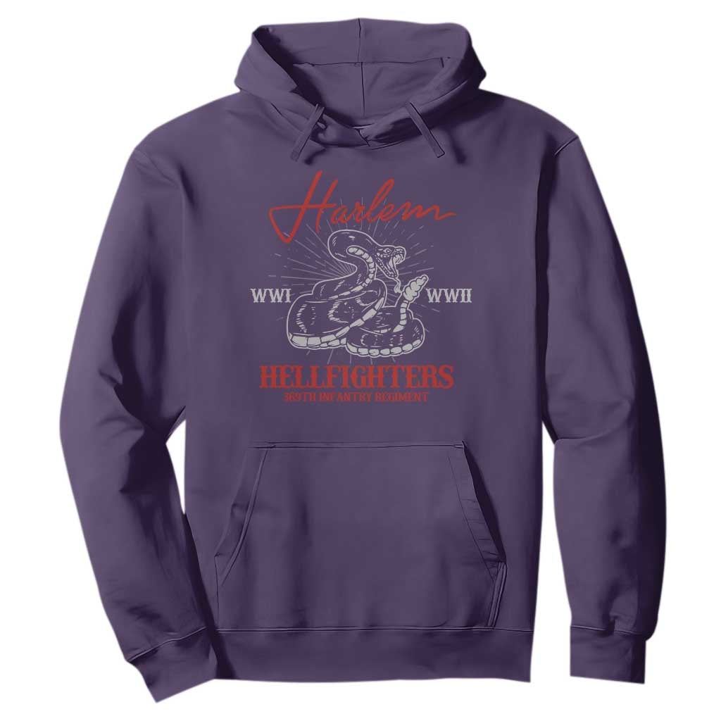 Harlem Hellfighters Hoodie 369th Infantry Regiment Snake Black History Month
