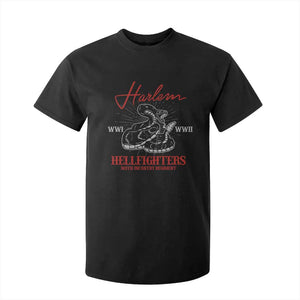 Harlem Hellfighters T Shirt For Kid 369th Infantry Regiment Snake Black History Month