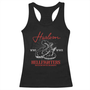 Harlem Hellfighters Racerback Tank Top 369th Infantry Regiment Snake Black History Month