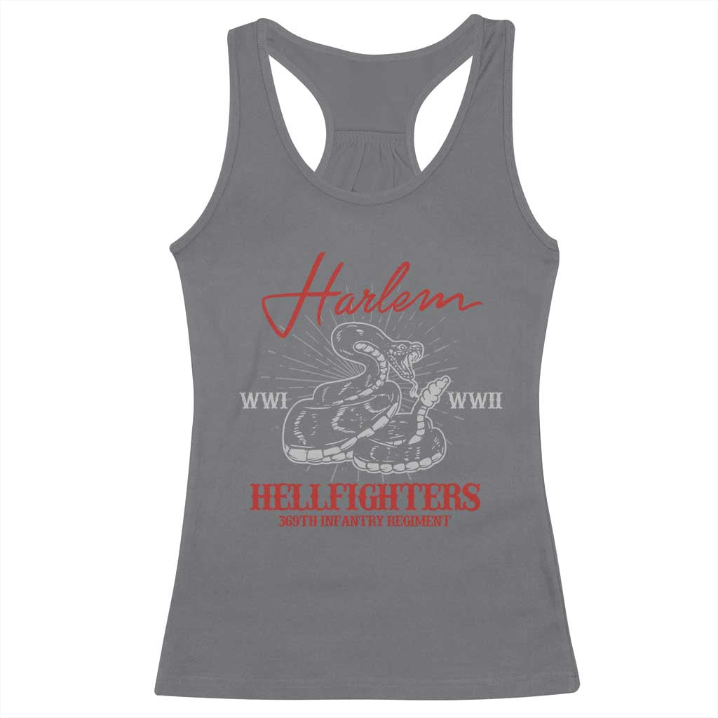 Harlem Hellfighters Racerback Tank Top 369th Infantry Regiment Snake Black History Month