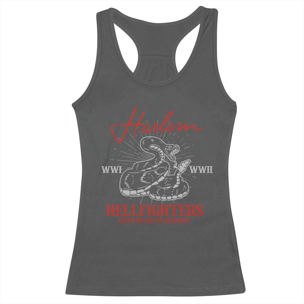 Harlem Hellfighters Racerback Tank Top 369th Infantry Regiment Snake Black History Month