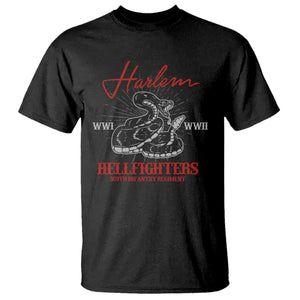 Harlem Hellfighters T Shirt 369th Infantry Regiment Snake Black History Month